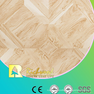 Piso laminado resistente al agua de la nuez de la textura de madera de 12.3mm AC4